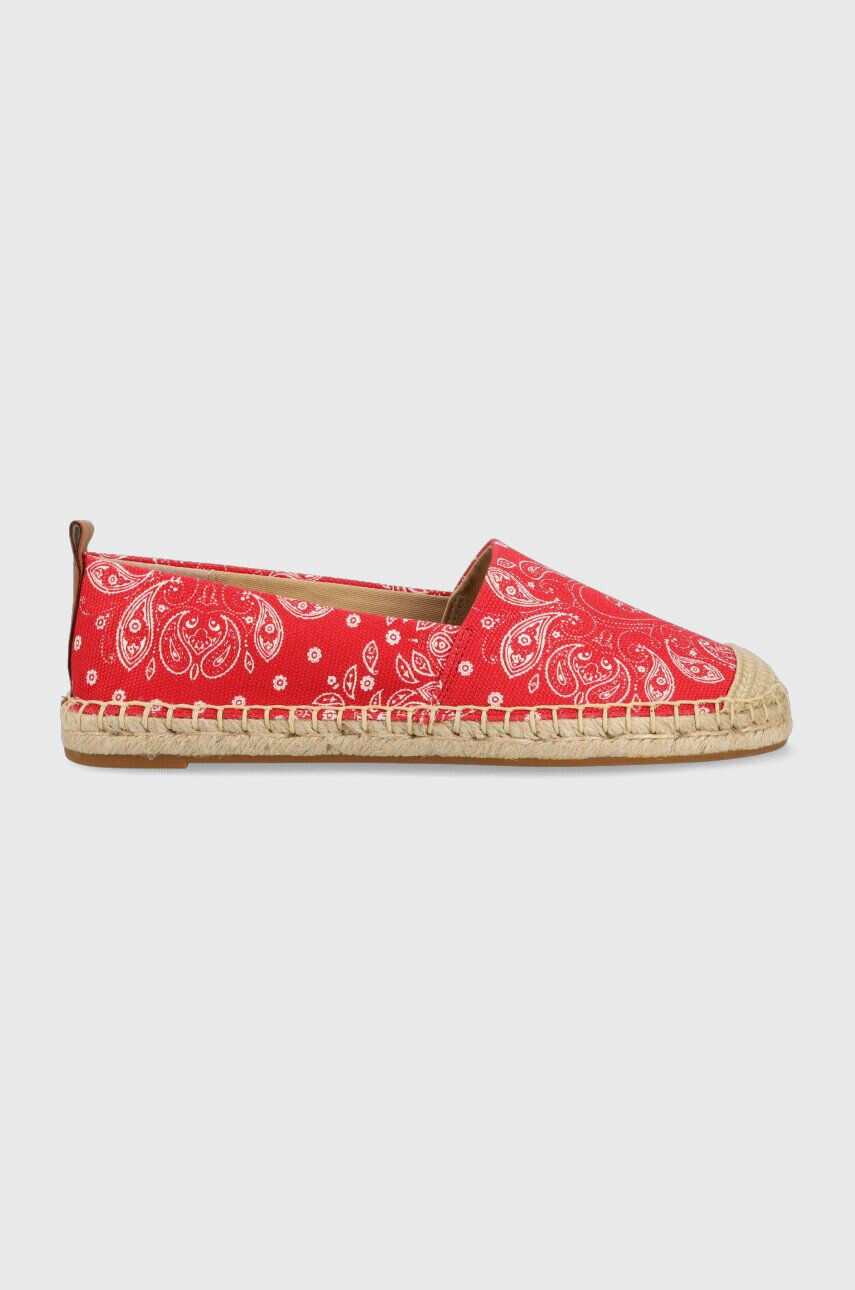 Lauren Ralph Lauren espadrilles 802891444001 piros 802891444001 - Pepit.hu