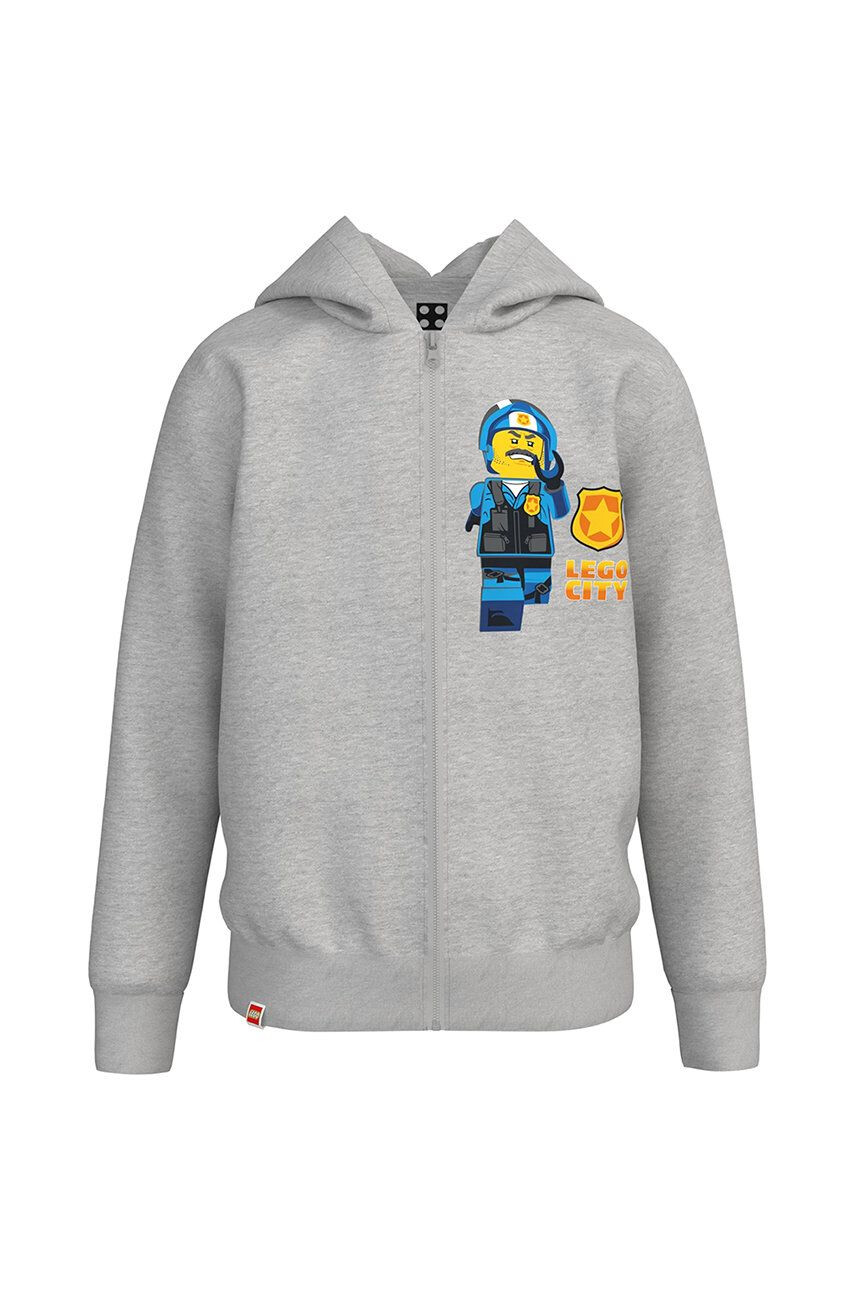 Lego Wear gyerek melegítőfelső pamutból szürke nyomott mintás - Pepit.hu