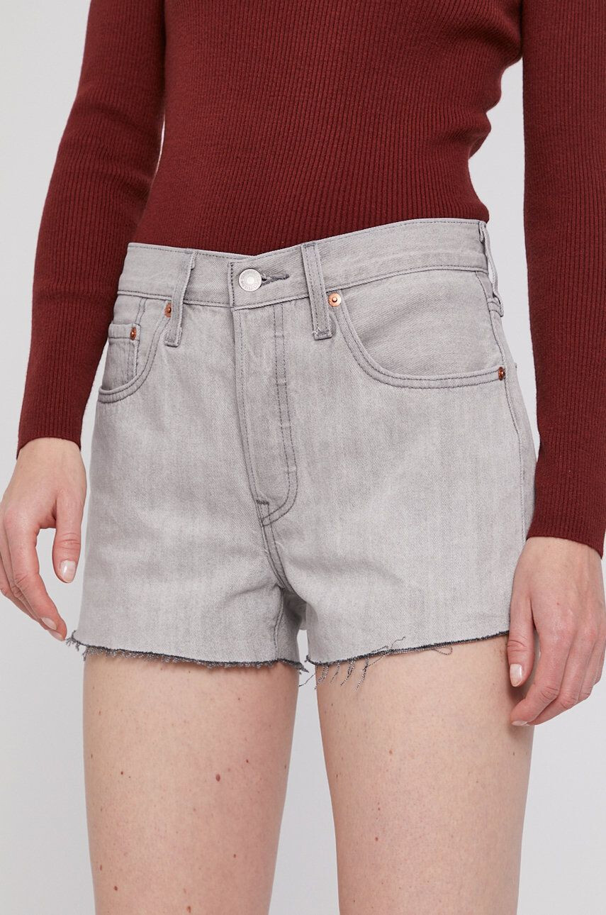 Levi's farmer rövidnadrág női szürke sima magas derekú - Pepit.hu