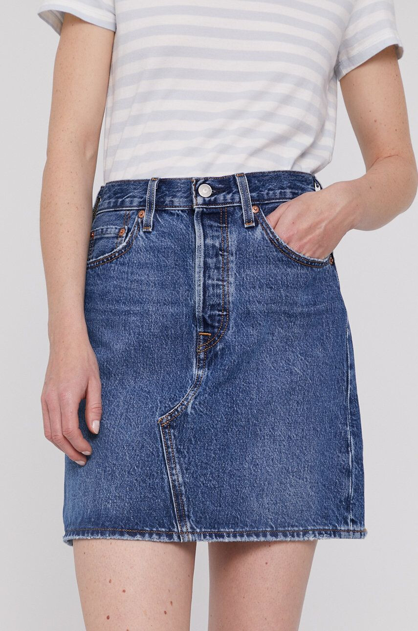 Levi's farmer szoknya kék mini egyenes - Pepit.hu