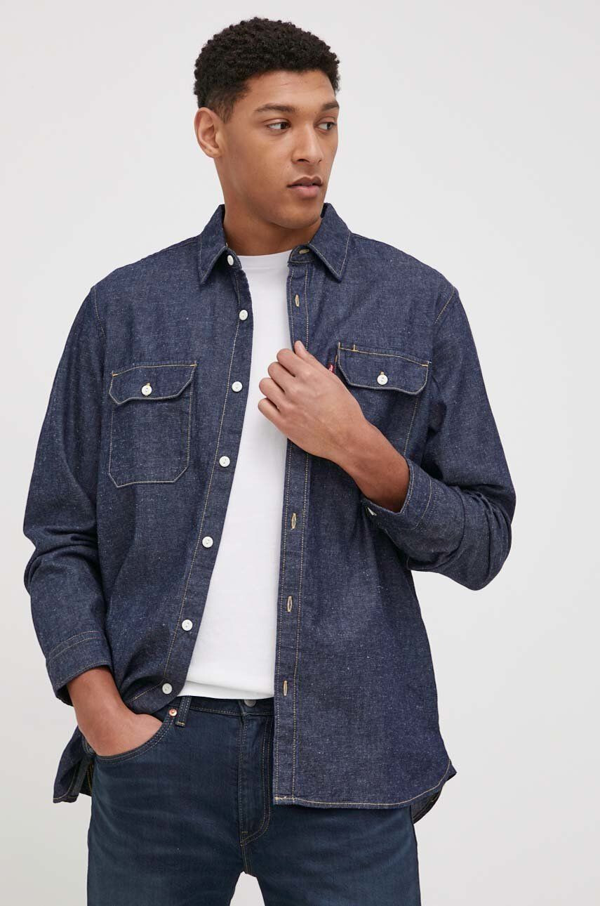 Levi's farmering férfi galléros sötétkék relaxed - Pepit.hu