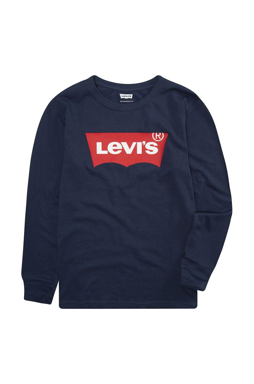 Levi's gyerek hosszúujjú sötétkék nyomott mintás - Pepit.hu