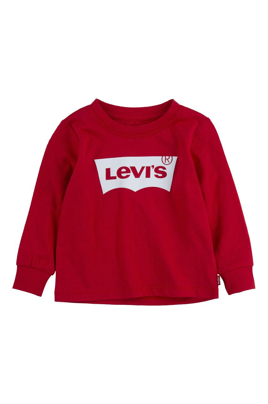 Levi's gyerek hosszúujjú piros nyomott mintás - Pepit.hu