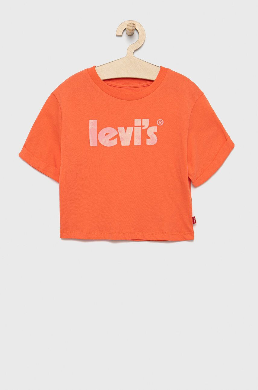 Levi's gyerek pamut póló narancssárga - Pepit.hu