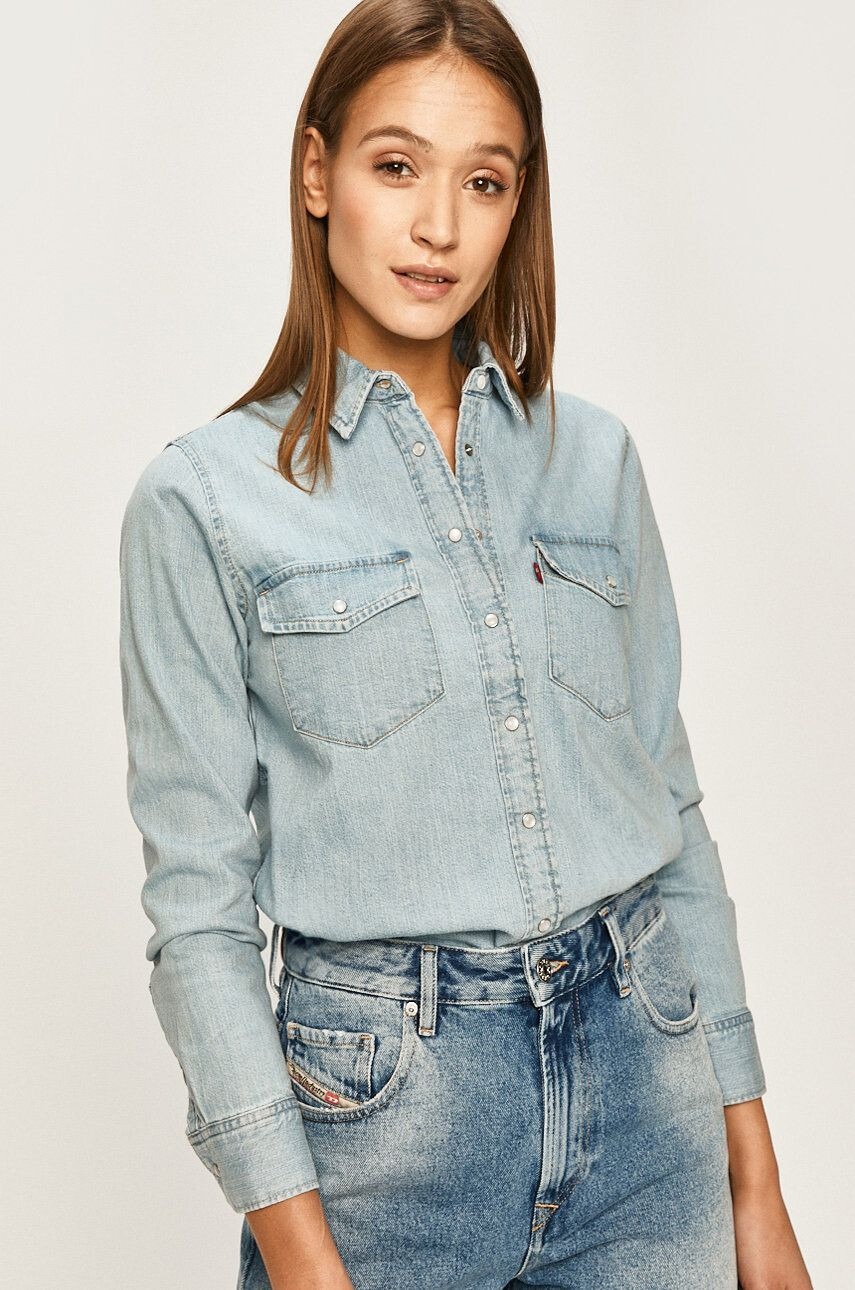 Levi's farmering Essential Western női galléros lila regular - Pepit.hu