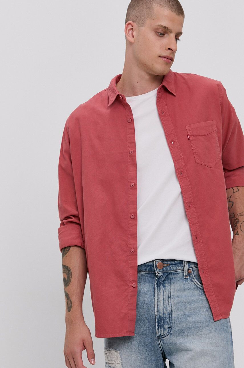 Levi's pamut ing férfi galléros piros regular - Pepit.hu