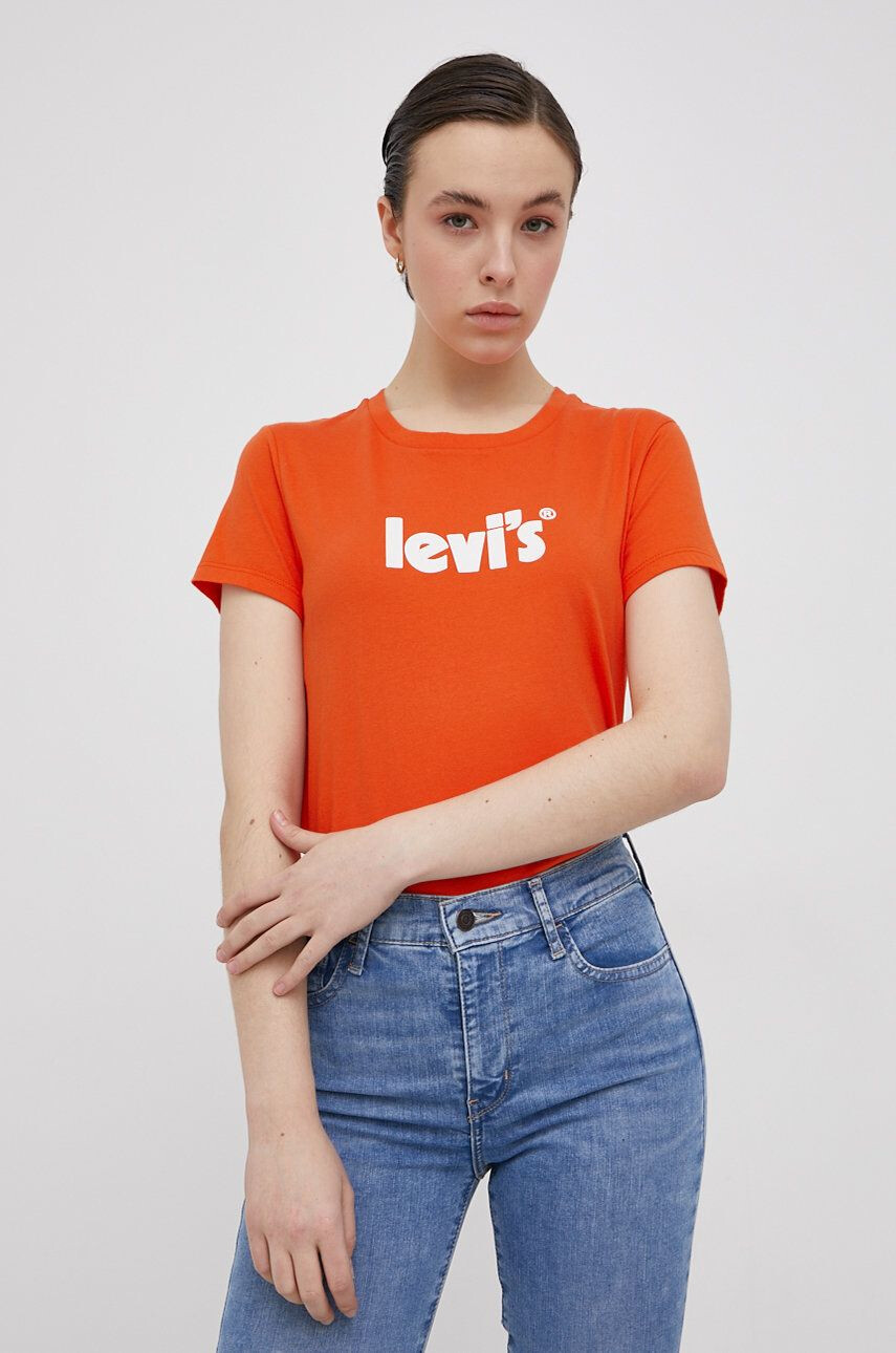 Levi's pamut póló narancssárga - Pepit.hu