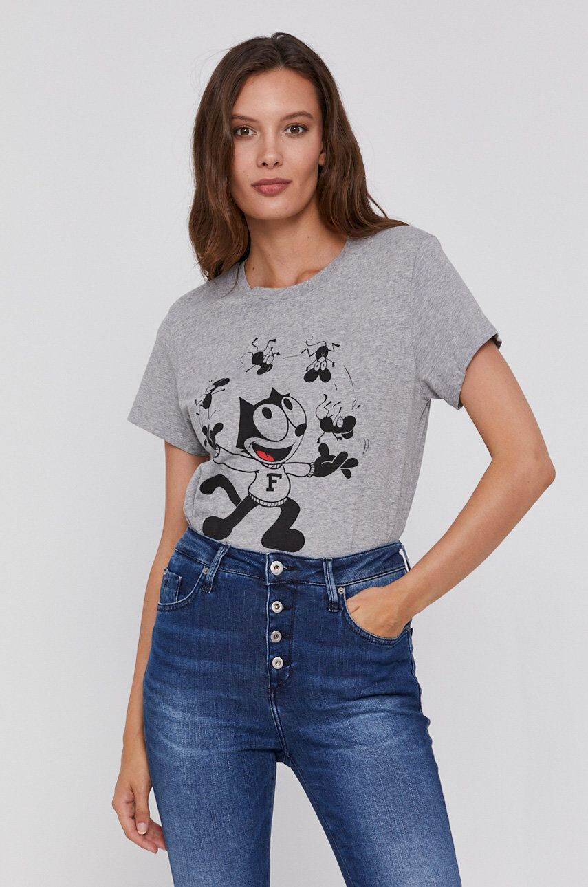 Levi's pamut póló x Felix The Cat szürke - Pepit.hu