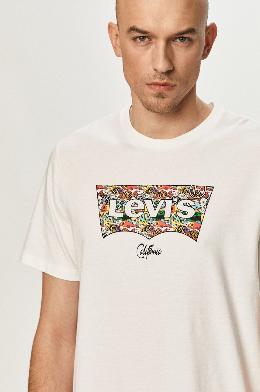 Levi's t-shirt női bordó - Pepit.hu