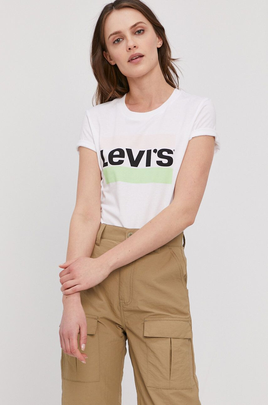 Levi's t-shirt fehér - Pepit.hu