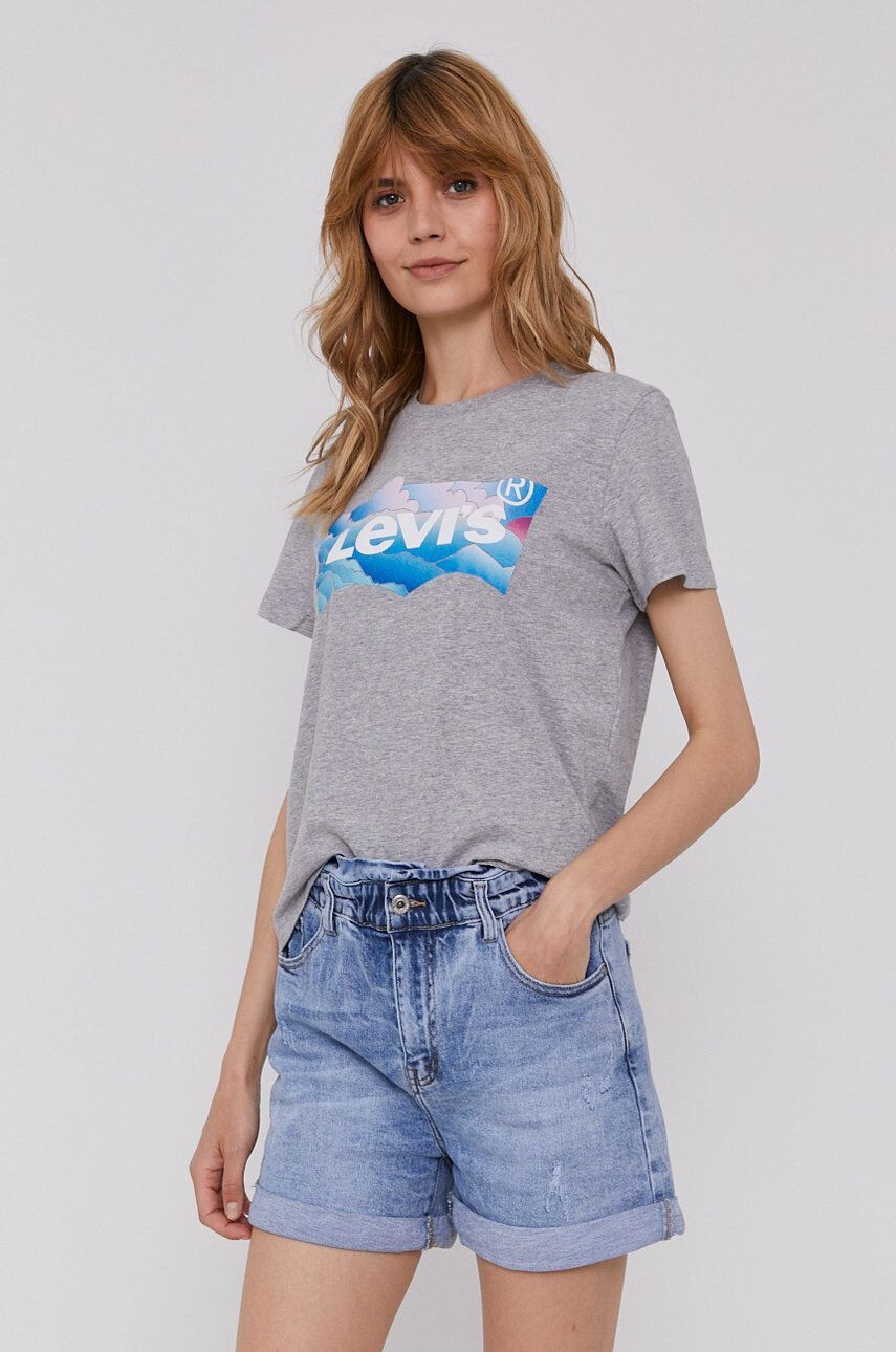 Levi's t-shirt női szürke - Pepit.hu