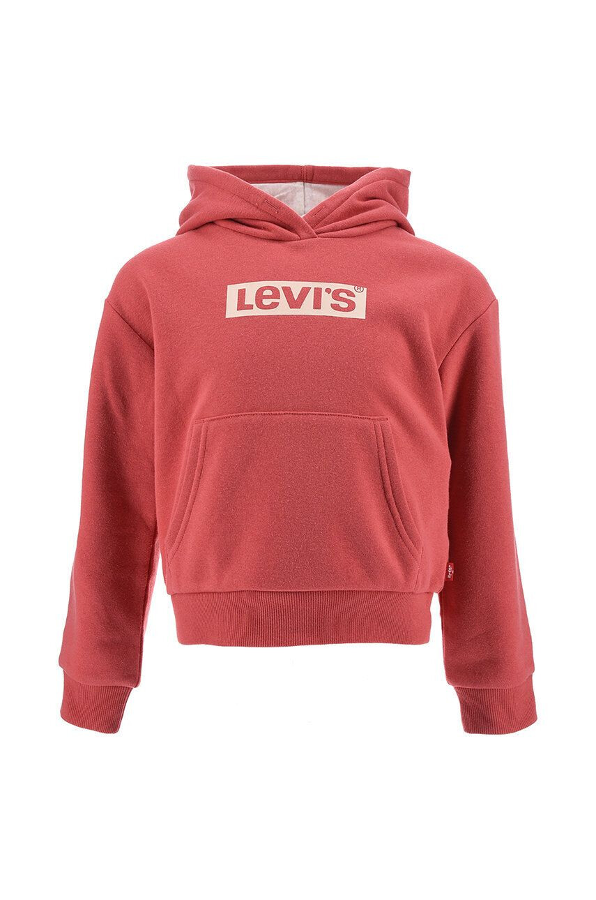 Levi's gyerek felső piros nyomott mintás kapucnis - Pepit.hu