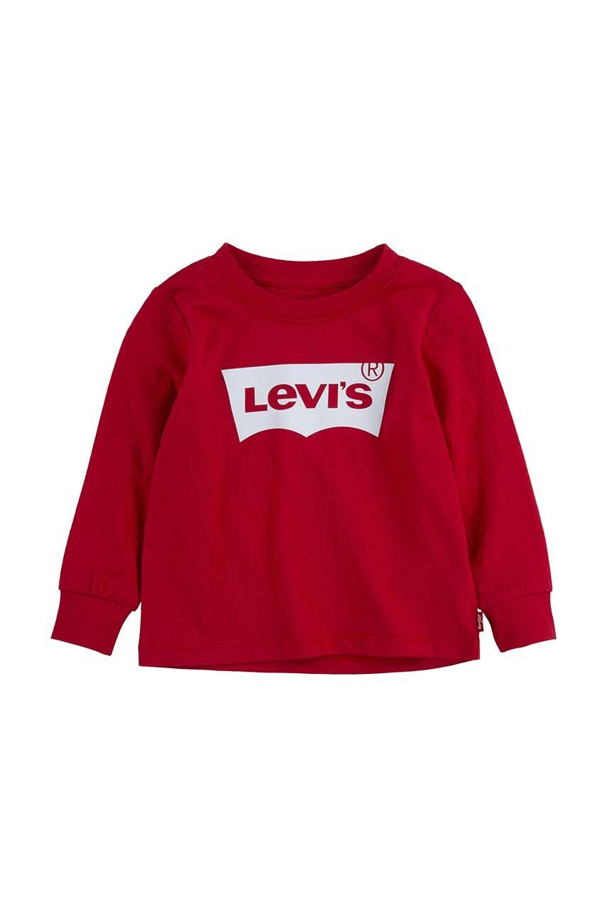 Levi's gyerek hosszúujjú piros nyomott mintás - Pepit.hu