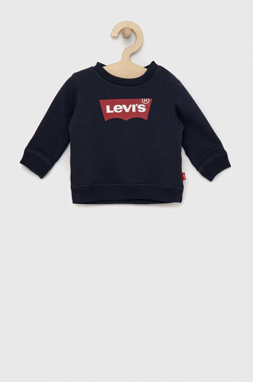 Levi's gyerek melegítőfelső pamutból sötétkék nyomott mintás - Pepit.hu