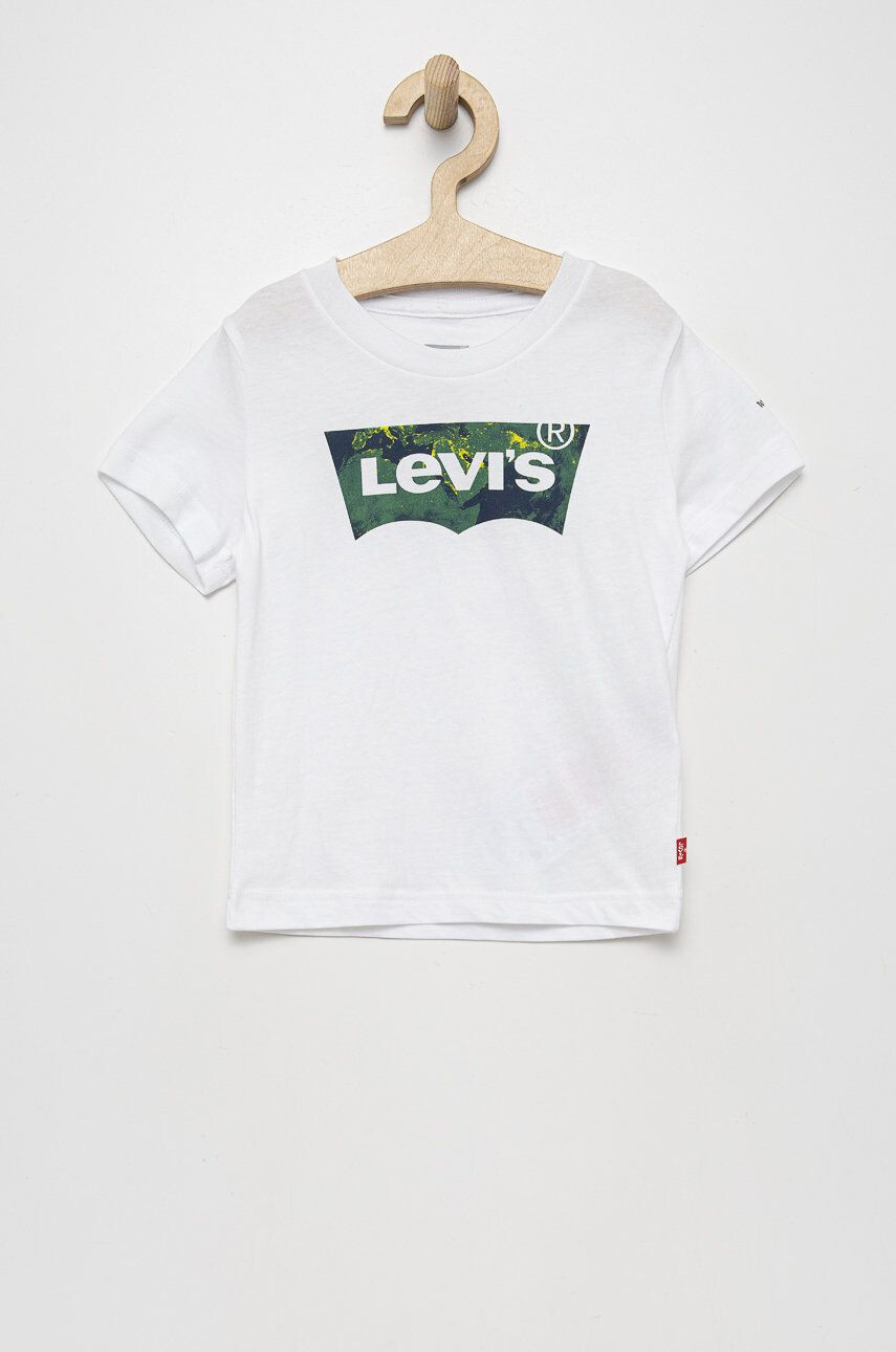 Levi's gyerek pamut póló bézs nyomott mintás - Pepit.hu