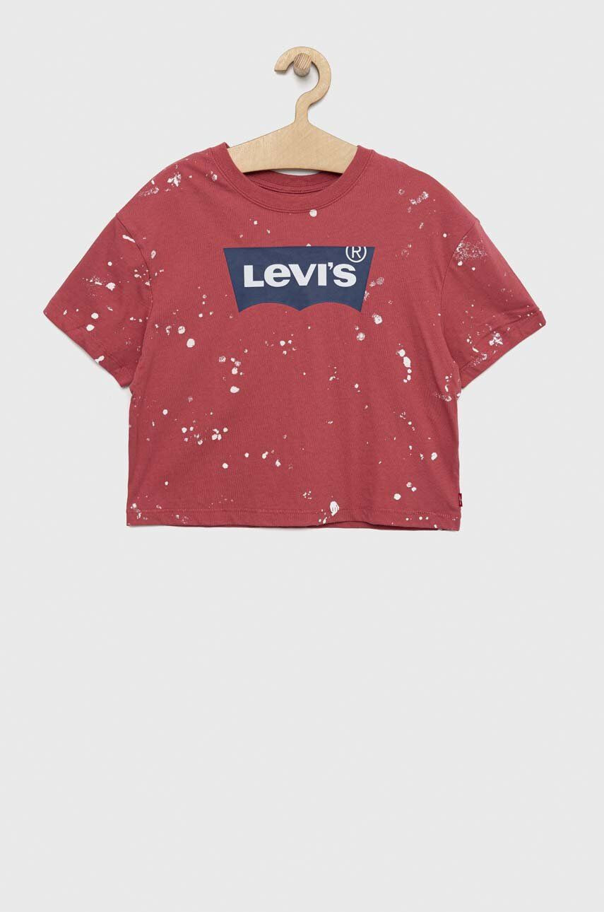 Levi's gyerek pamut póló piros - Pepit.hu