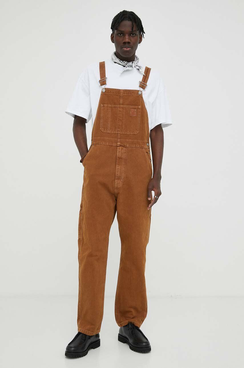 Levi's kantáros farmernadrág RT OVERALL barna - Pepit.hu