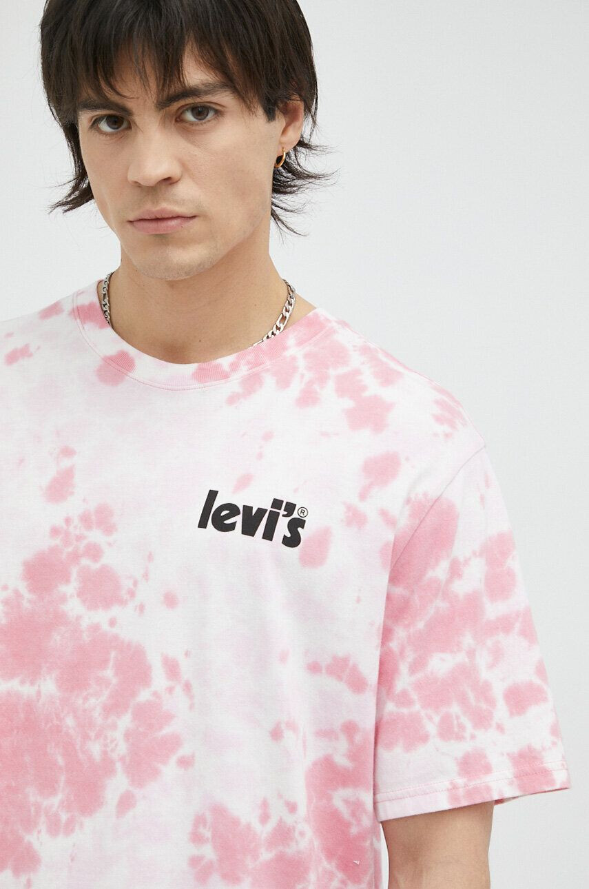 Levi's pamut póló rózsaszín mintás - Pepit.hu