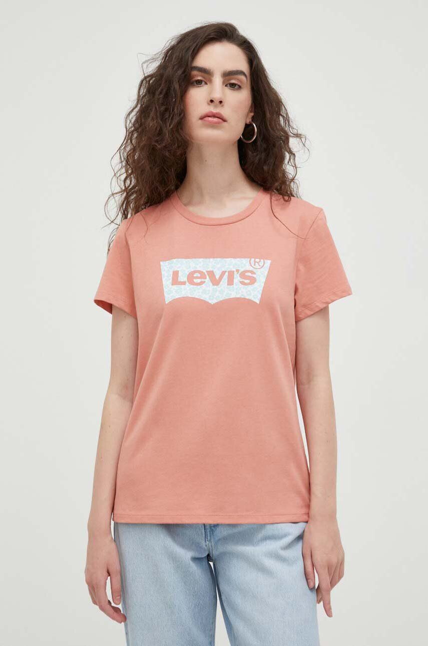 Levi's pamut póló narancssárga - Pepit.hu