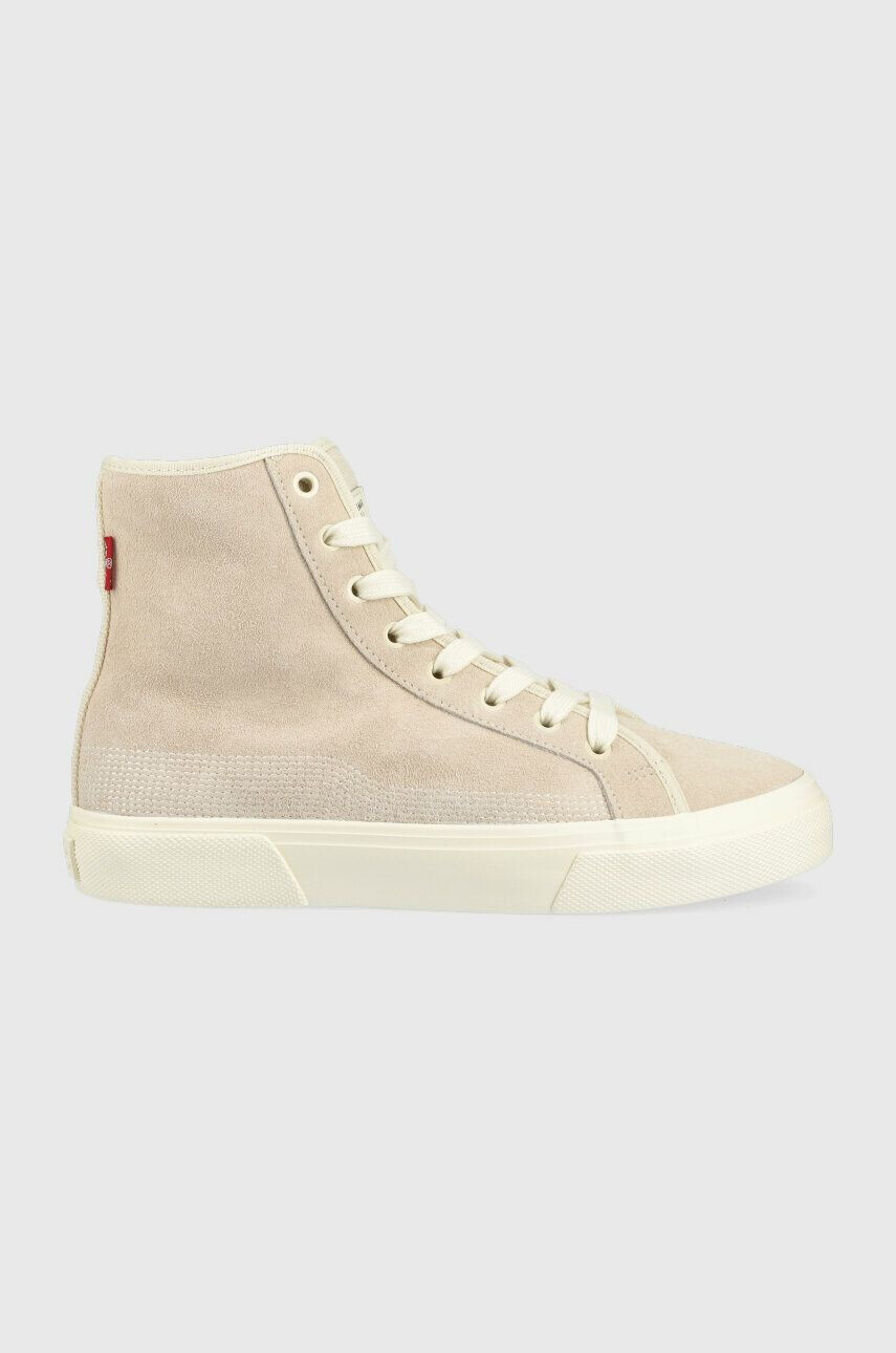 Levi's velúr teniszcipő Decon Plus Mid S bézs D6541.0003 - Pepit.hu