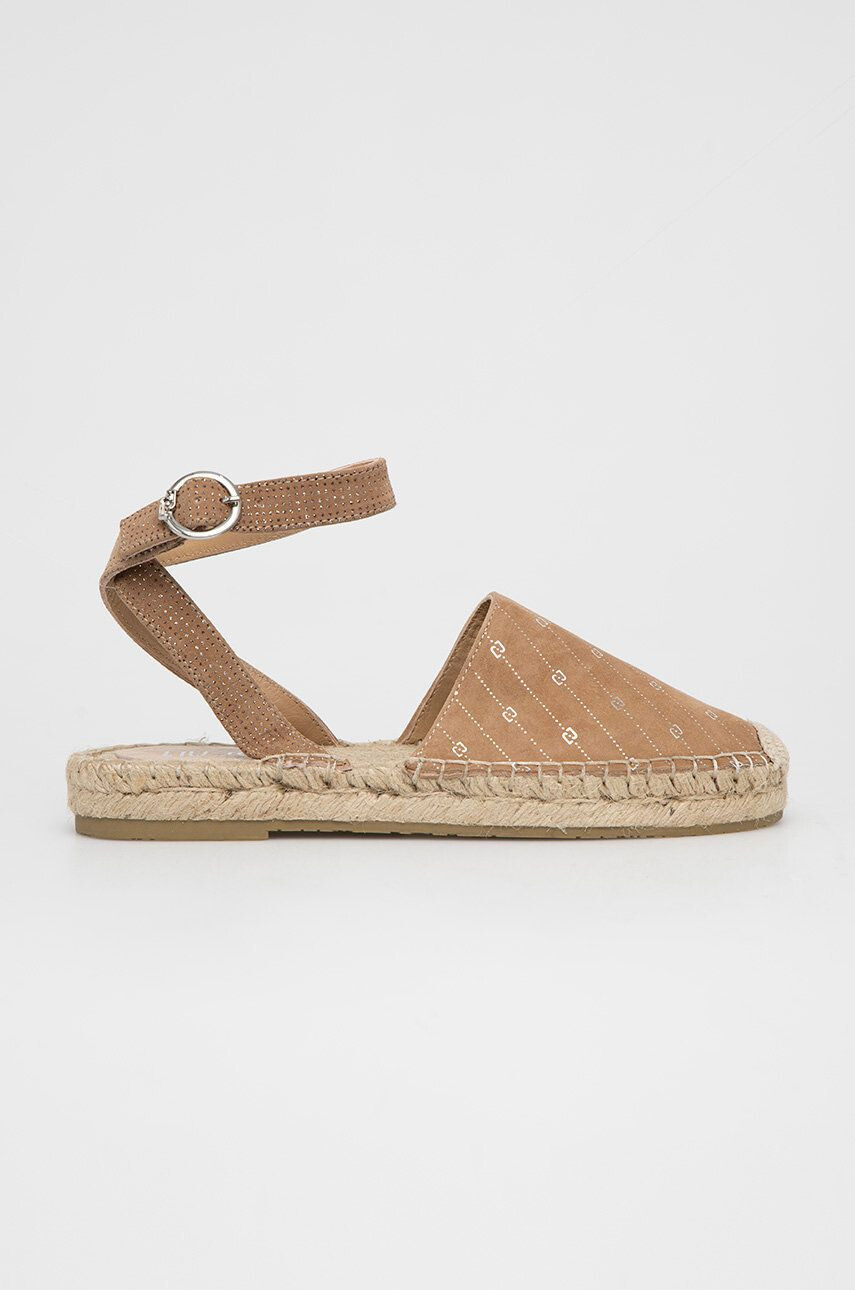 Liu Jo espadrilles velúrból Vera 01 barna SA2271PX020S1853 - Pepit.hu