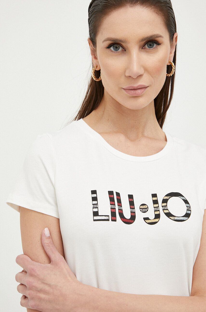 Liu Jo t-shirt női bézs - Pepit.hu