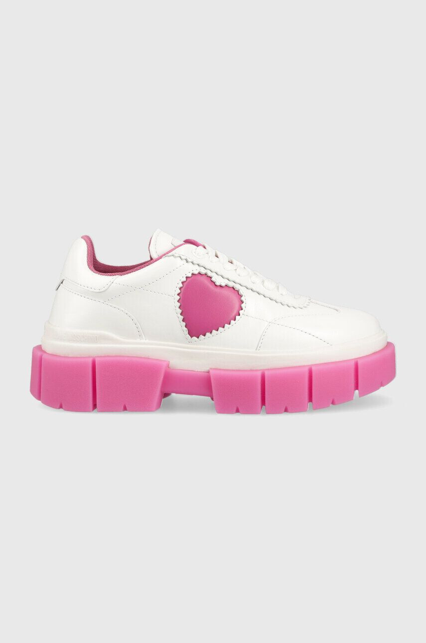 Love Moschino bőr sportcipő Sneakerd Belove 65 fehér JA15676G1G - Pepit.hu