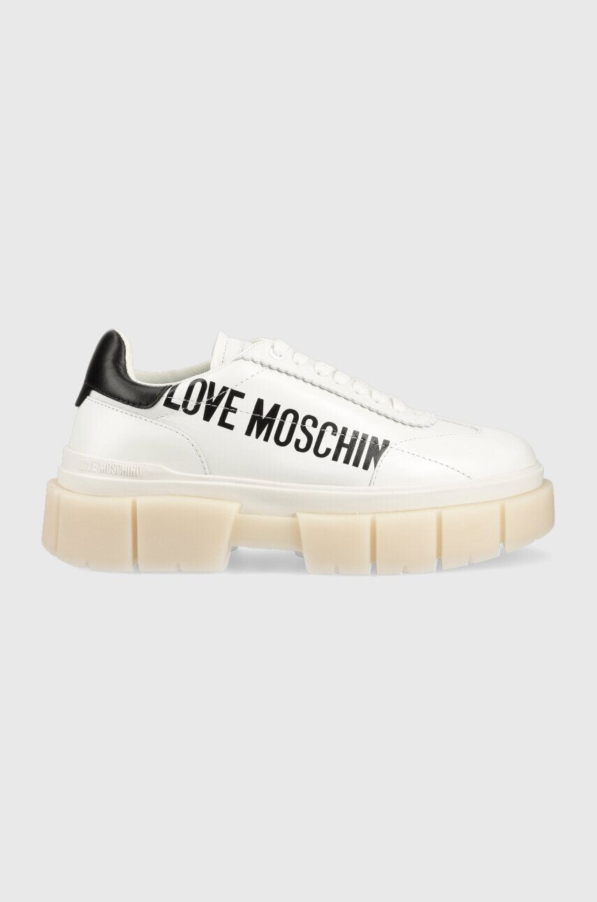 Love Moschino bőr sportcipő Sneakerd Belove 65 fehér JA15666G1G - Pepit.hu