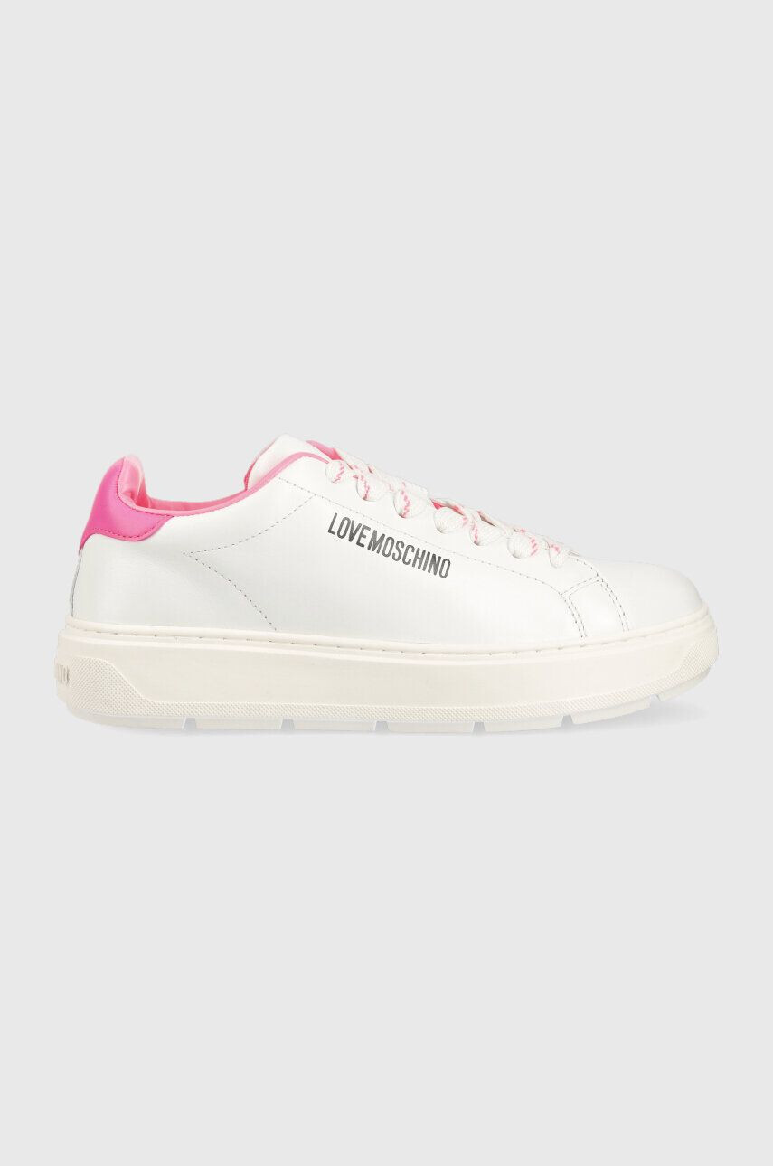 Love Moschino bőr sportcipő Sneakerd Bold 40 fehér JA15374G1G - Pepit.hu