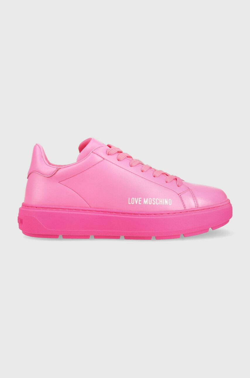 Love Moschino bőr sportcipő Sneakerd Bold 40 rózsaszín JA15304G1G - Pepit.hu