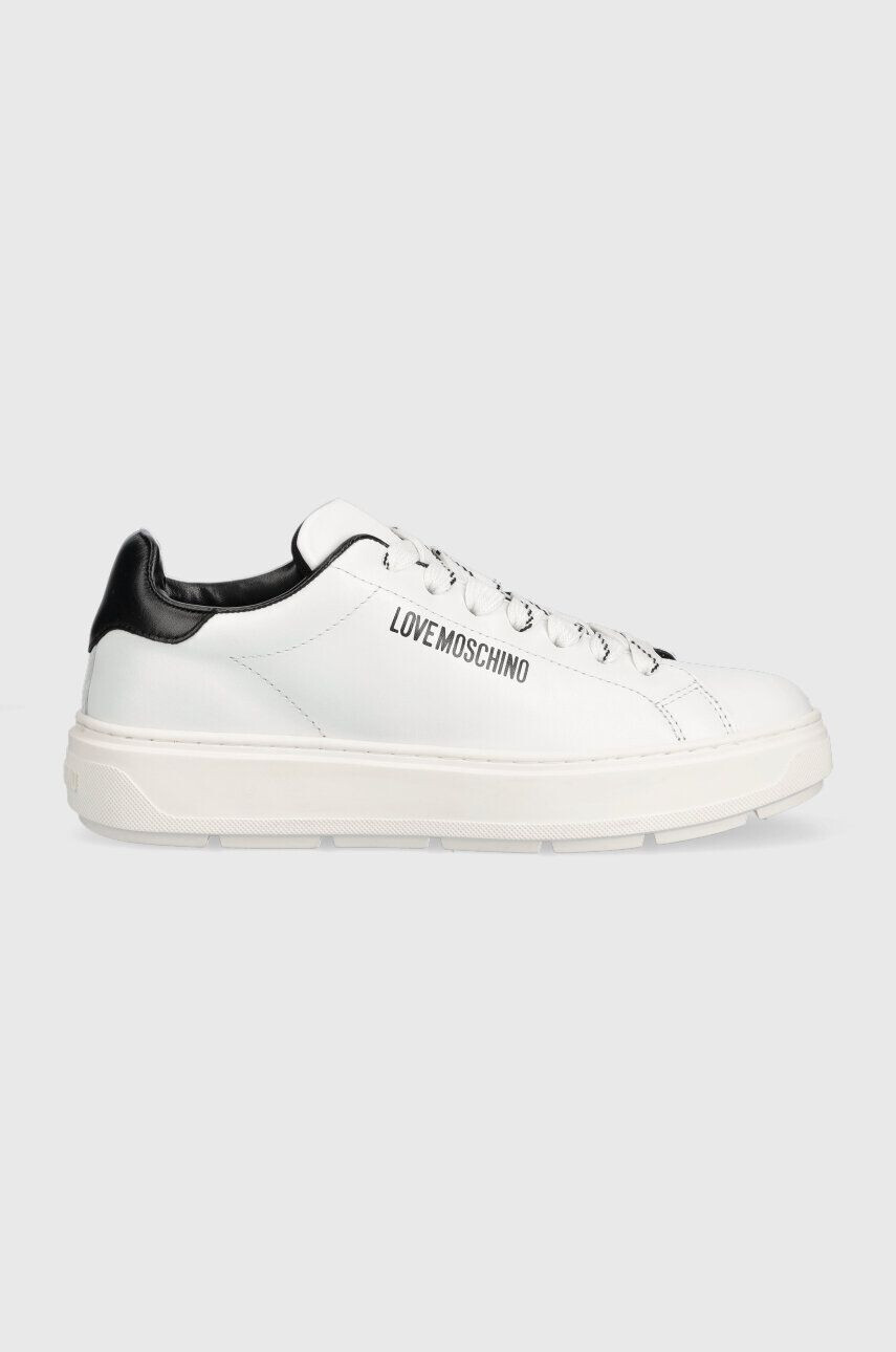 Love Moschino bőr sportcipő Sneakerd Bold 40 fehér JA15374G1G - Pepit.hu