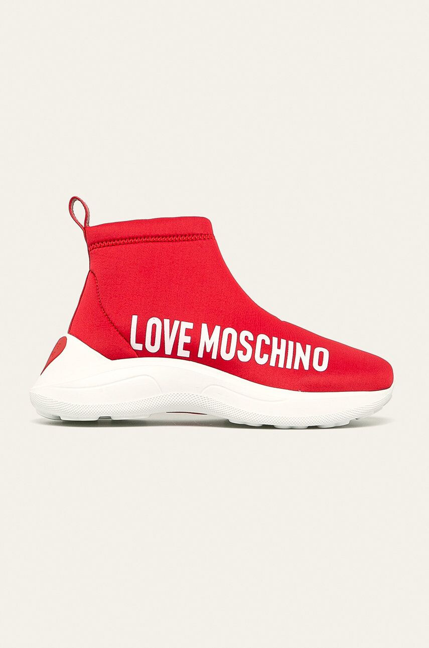 Love Moschino cipő fekete lapos talpú - Pepit.hu