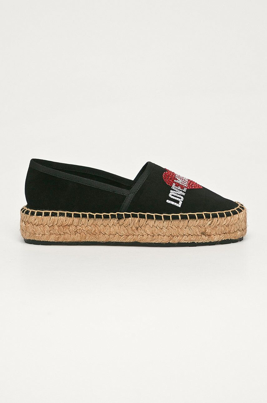 Love Moschino Espadrilles velúrból - Pepit.hu