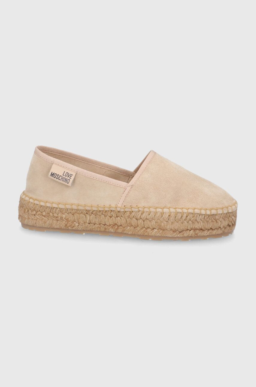 Love Moschino espadrilles velúrból - Pepit.hu