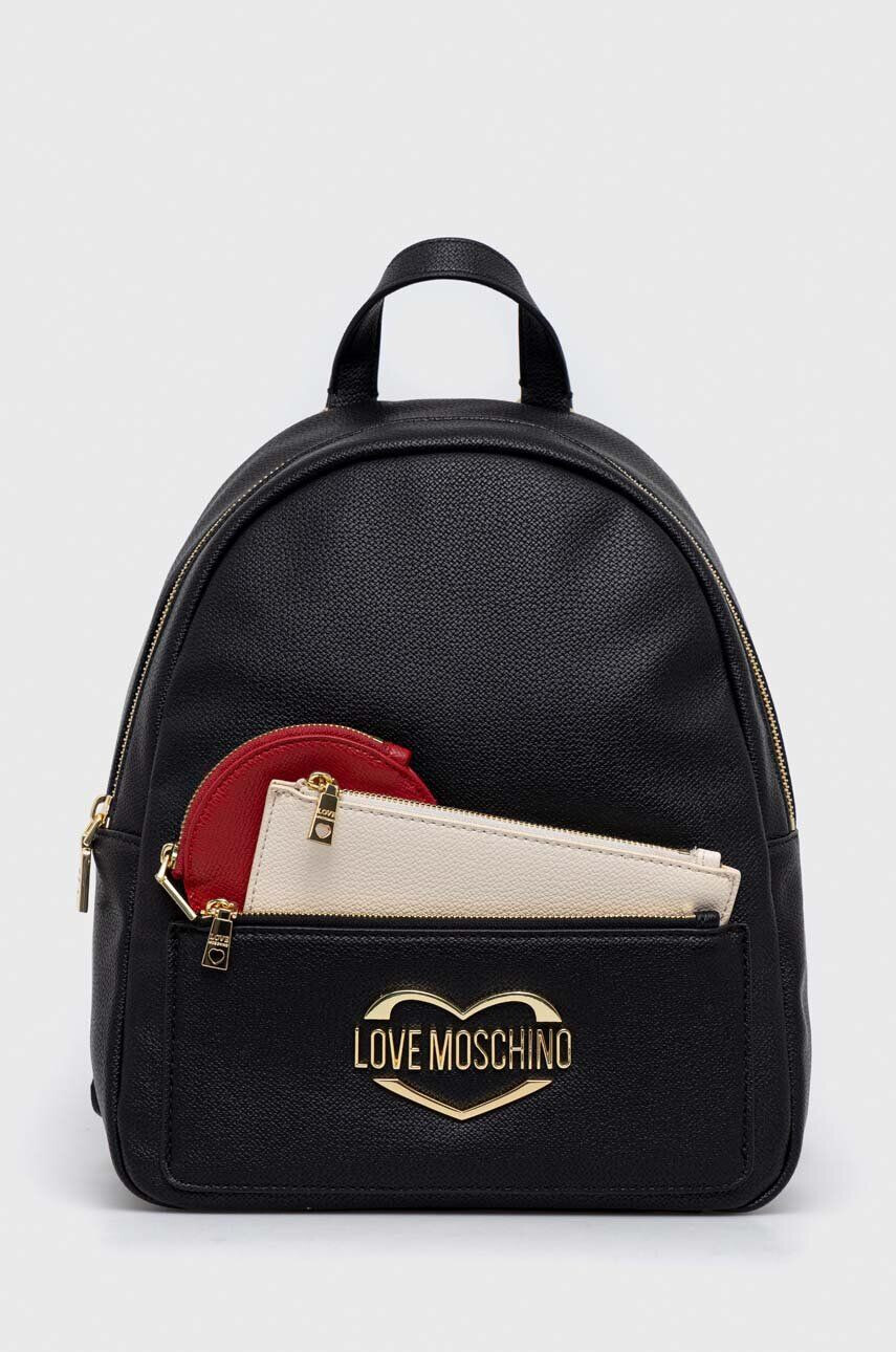 Love Moschino hátizsák fekete női kis mintás - Pepit.hu