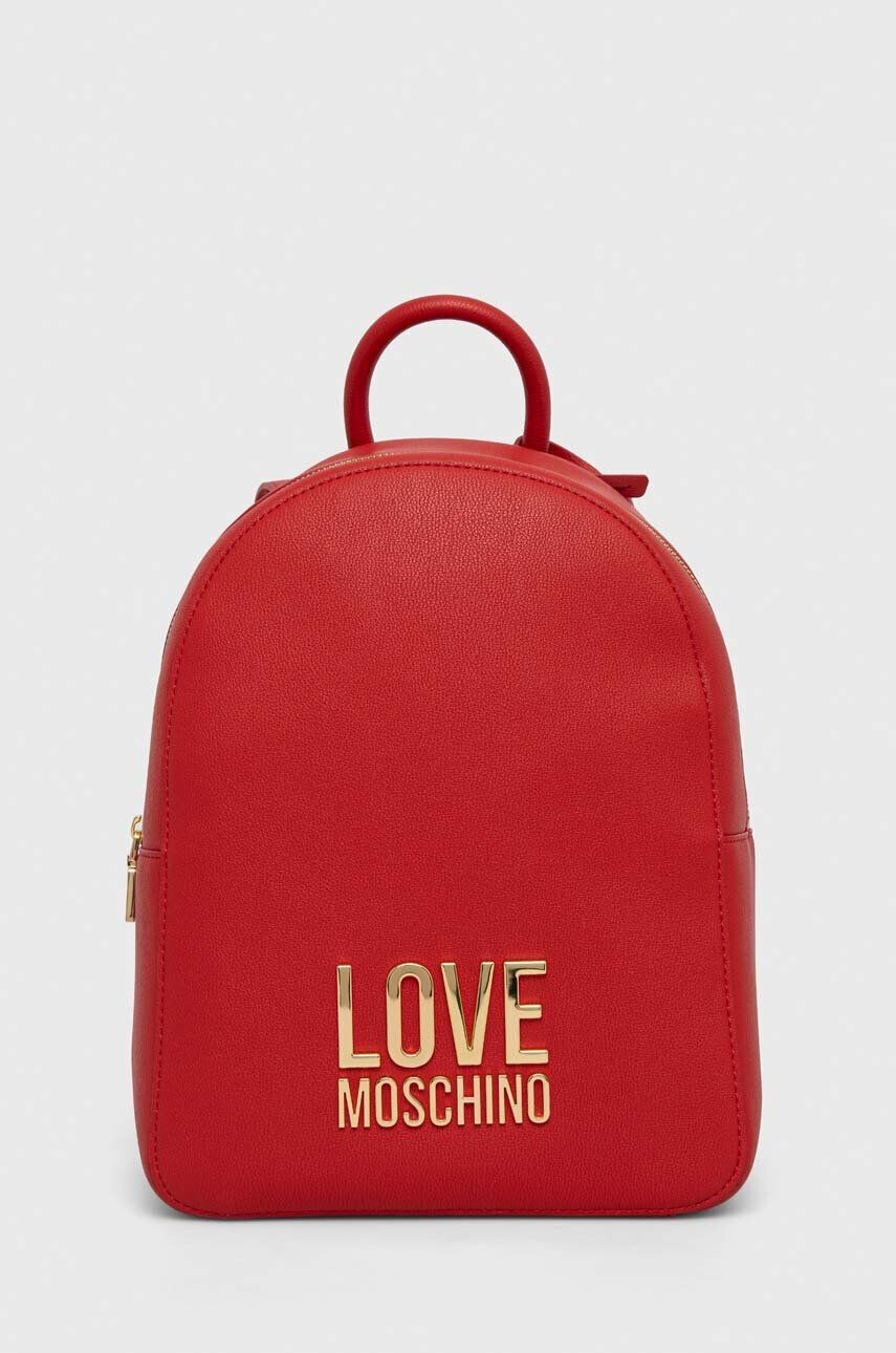 Love Moschino hátizsák piros női kis nyomott mintás - Pepit.hu