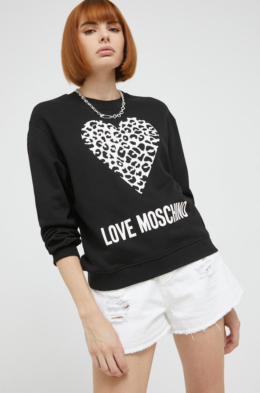 Love Moschino pamut melegítőfelső - Pepit.hu