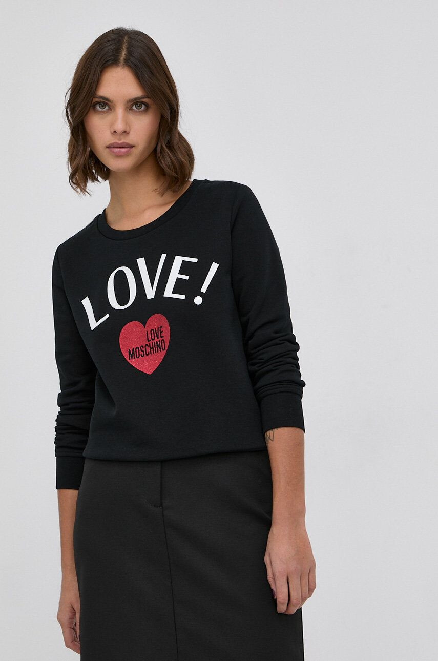 Love Moschino pamut melegítőfelső - Pepit.hu