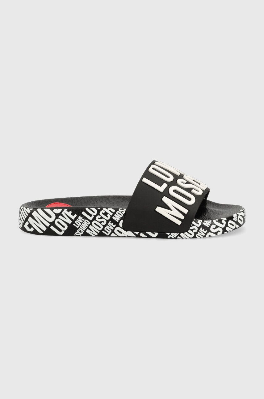 Love Moschino papucs fekete női JA28112G0GI17000 - Pepit.hu