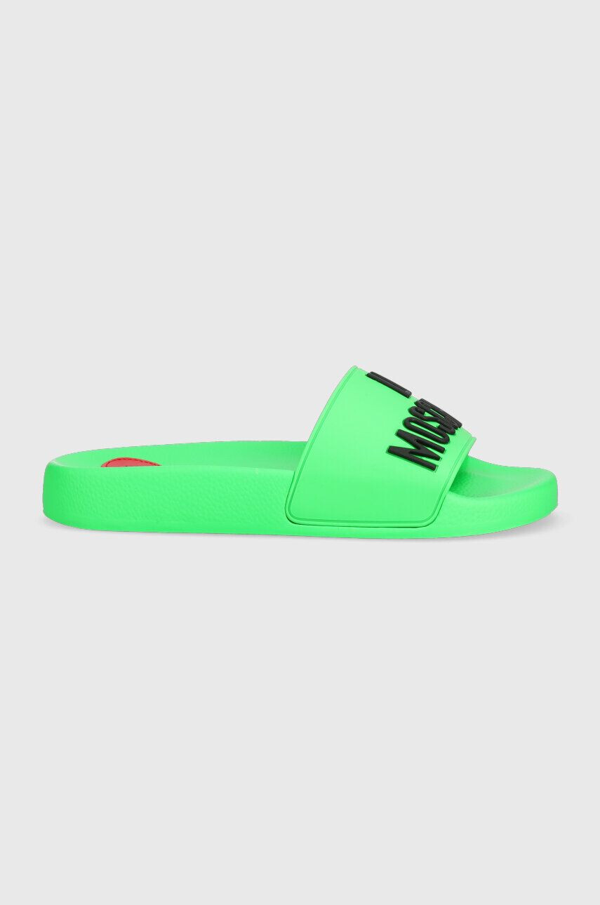 Love Moschino papucs Sabotd Pool 25 zöld női JA28052G1G - Pepit.hu