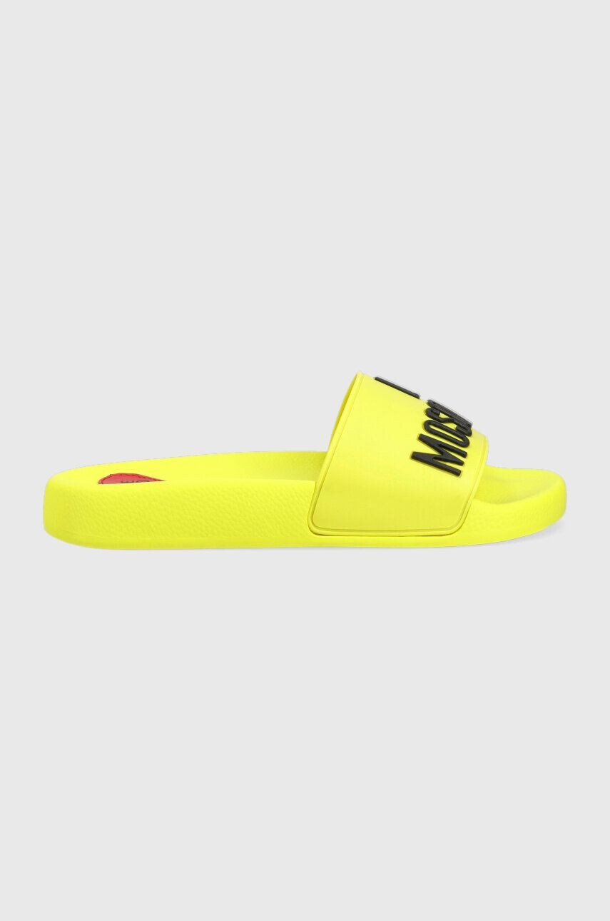 Love Moschino papucs Sabotd Pool 25 sárga női JA28052G1G - Pepit.hu