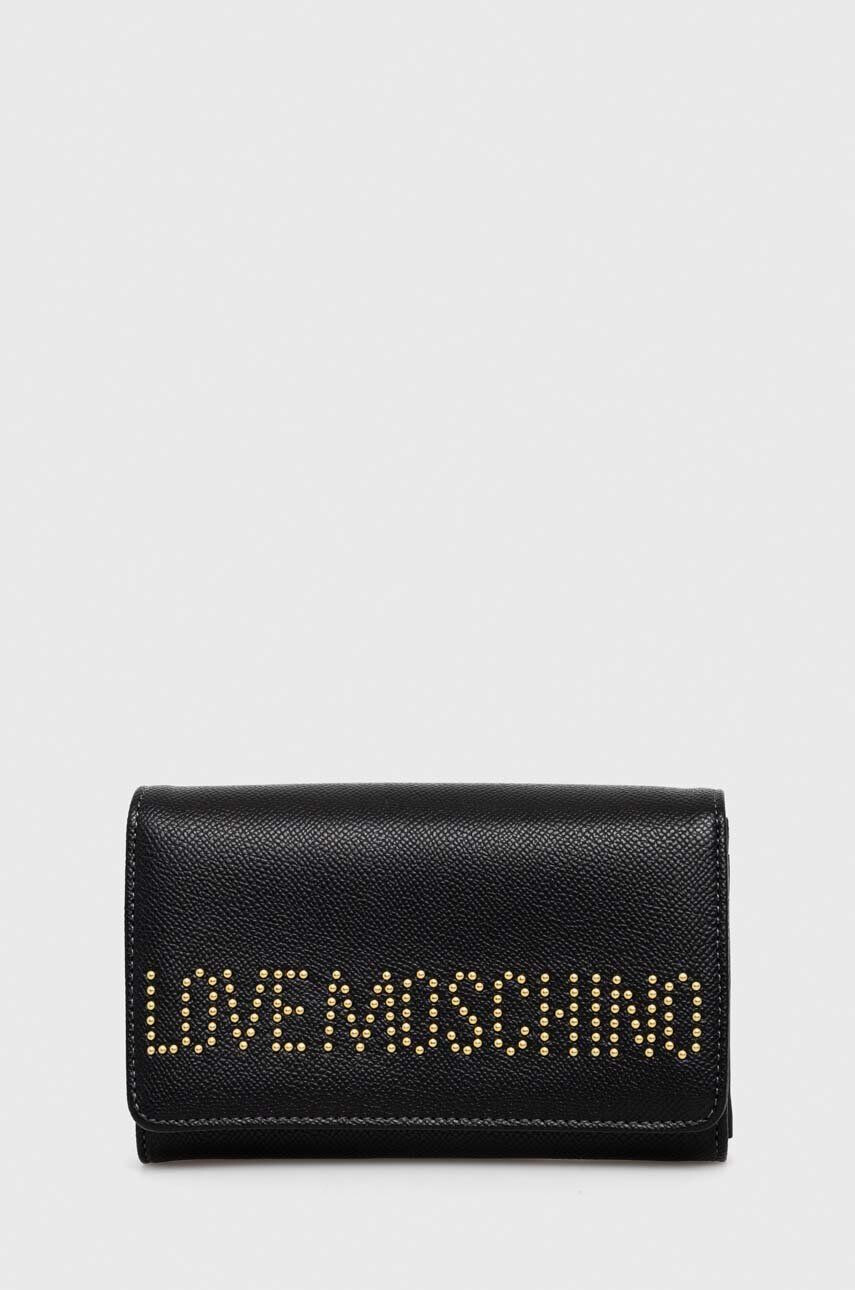 Love Moschino pénztárca fekete női - Pepit.hu