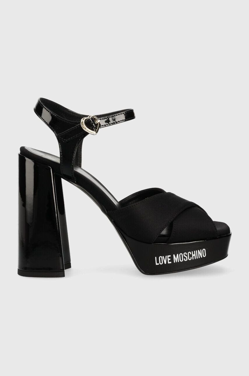 Love Moschino szandál San Lod Quadra 120 fekete JA1605CG1G - Pepit.hu