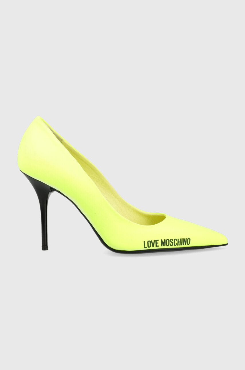 Love Moschino tűsarkú Scarpad Spillo 95 sárga JA10089G1G - Pepit.hu