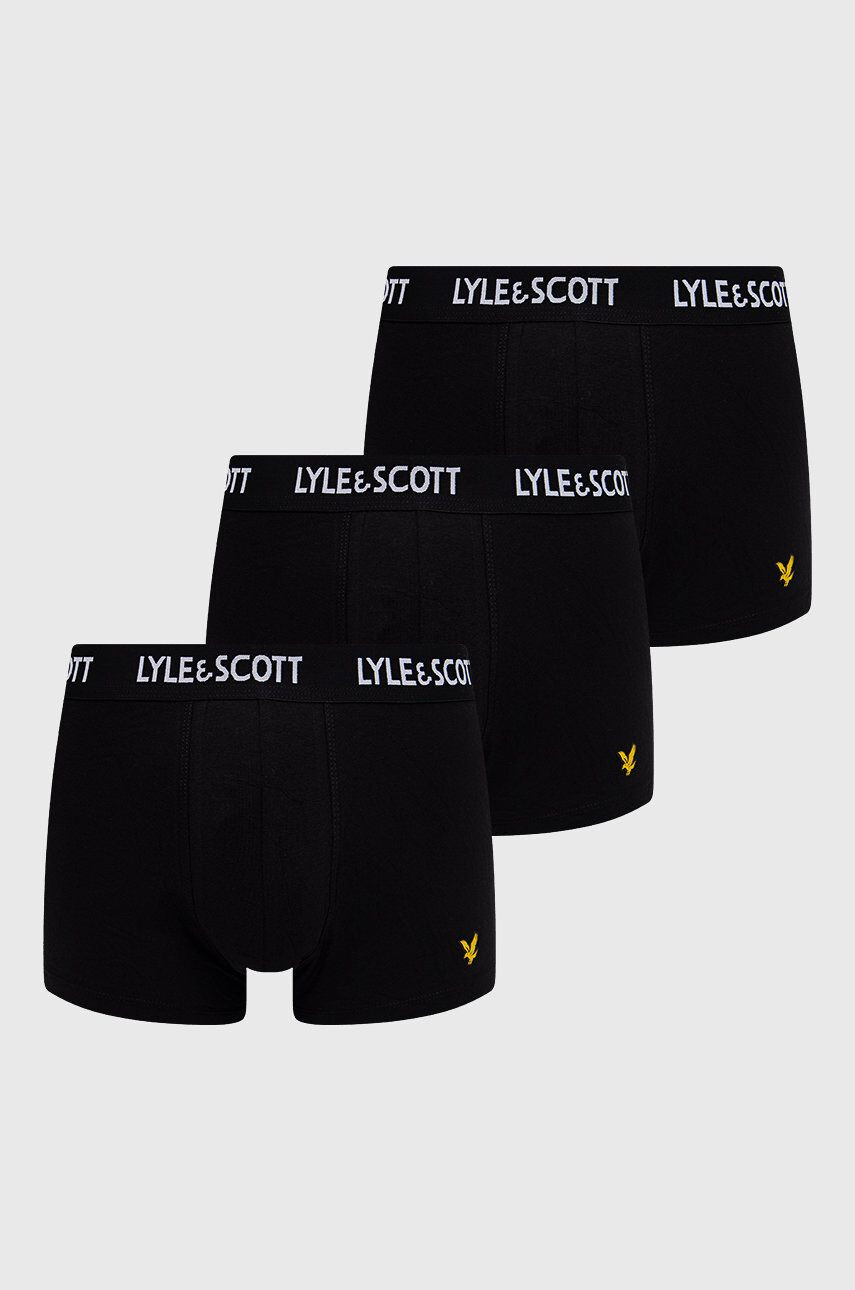 Lyle & Scott boxeralsó (3-pack) fekete - Pepit.hu