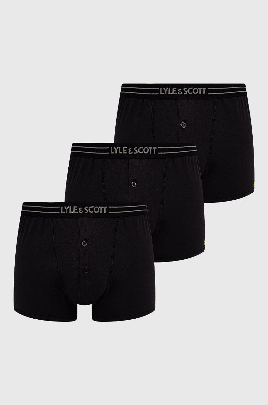 Lyle & Scott boxeralsó (3-pack) fekete - Pepit.hu