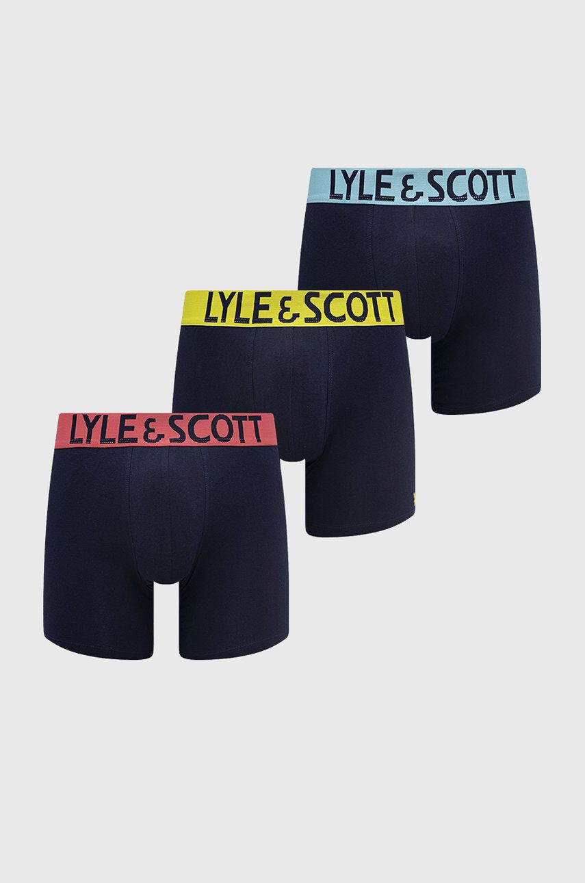 Lyle & Scott boxeralsó Daniel (3 db) sötétkék férfi - Pepit.hu