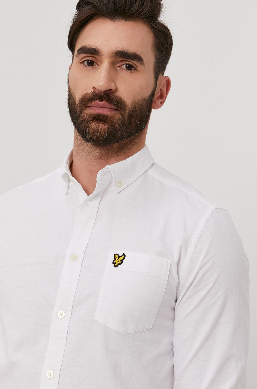 Lyle & Scott ing férfi legombolt galléros fehér regular - Pepit.hu