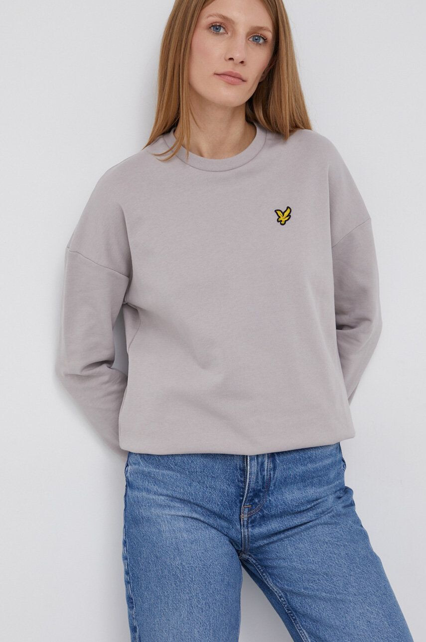 Lyle & Scott pamut melegítőfelső barna férfi sima - Pepit.hu