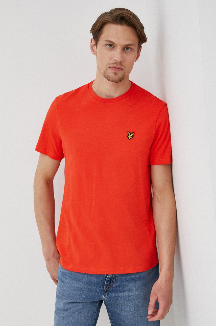 Lyle & Scott pamut póló zöld sima - Pepit.hu